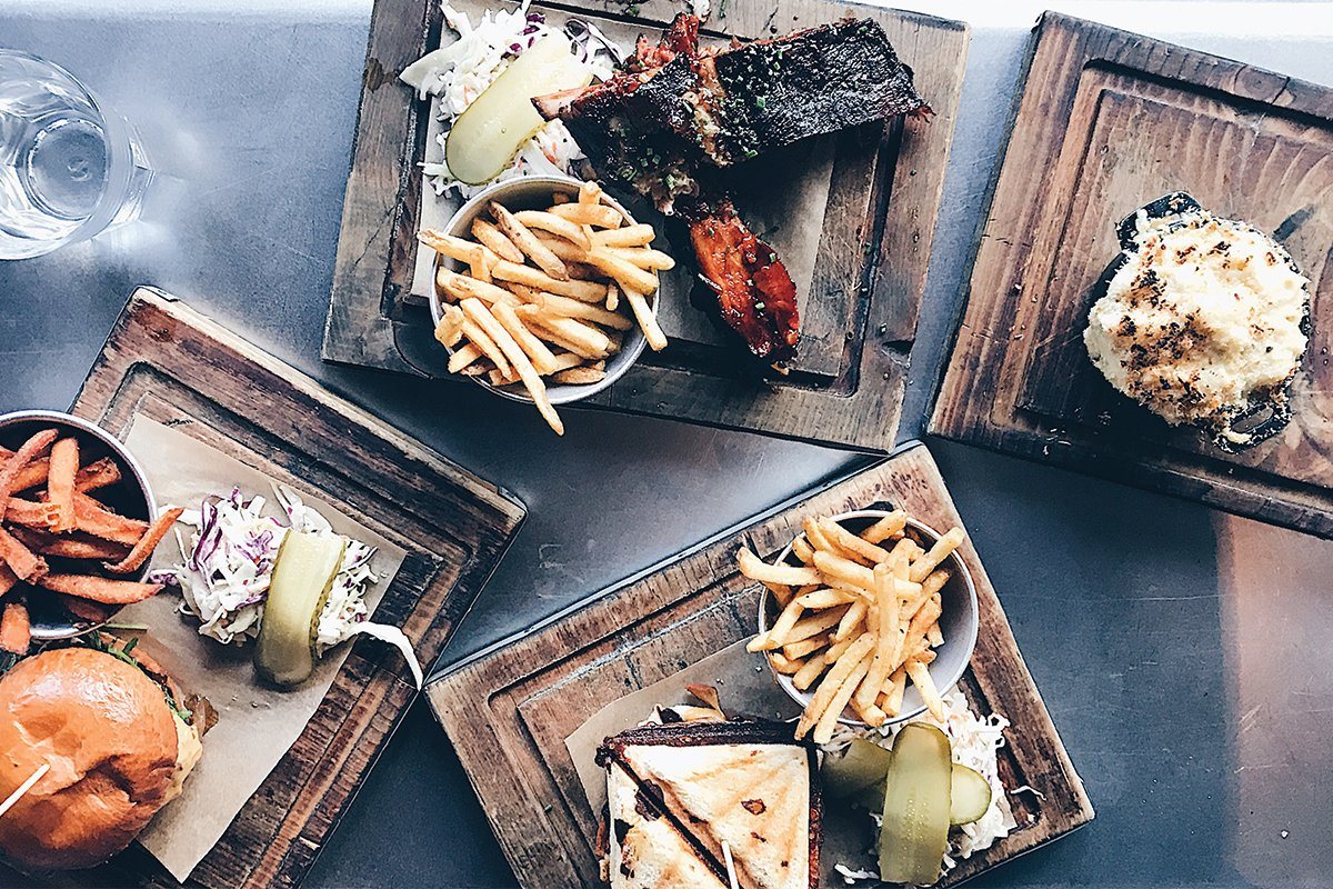 Purse Basket of Burger and Fries Purse Restaurant Style 