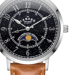 No.27 Moonphase Steel, Black and Tan