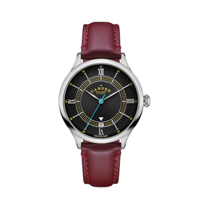 No.274 Automatic Steel, black and oxblood