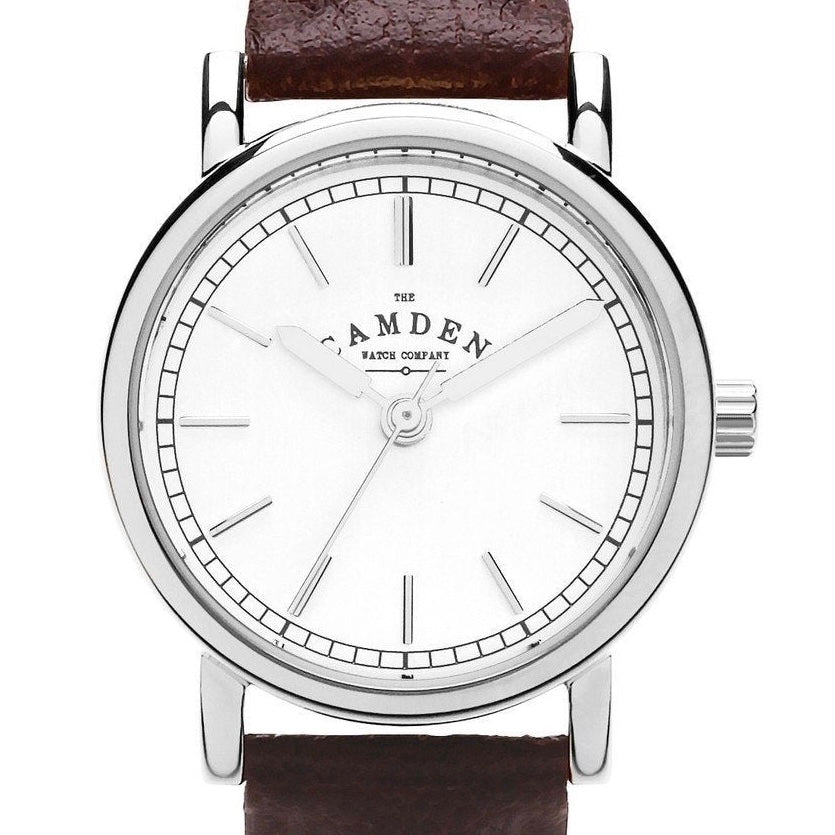 No.24 Small Classic Ladies Watch with Brown Strap