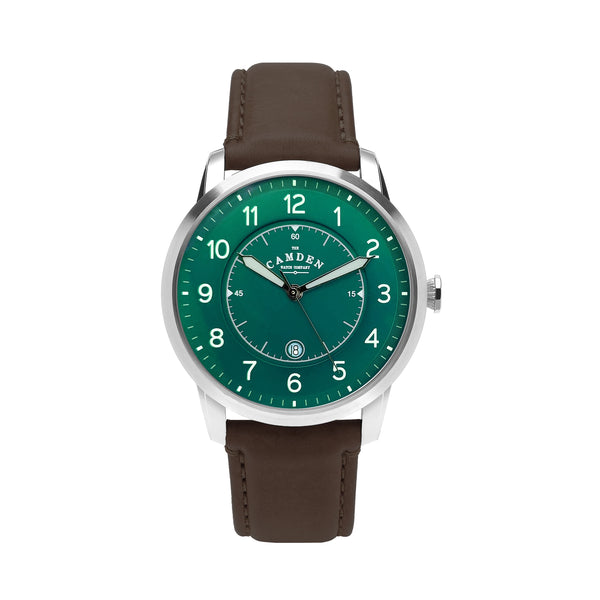 No.29 Type II Steel, Green and Brown - The Camden Watch Company